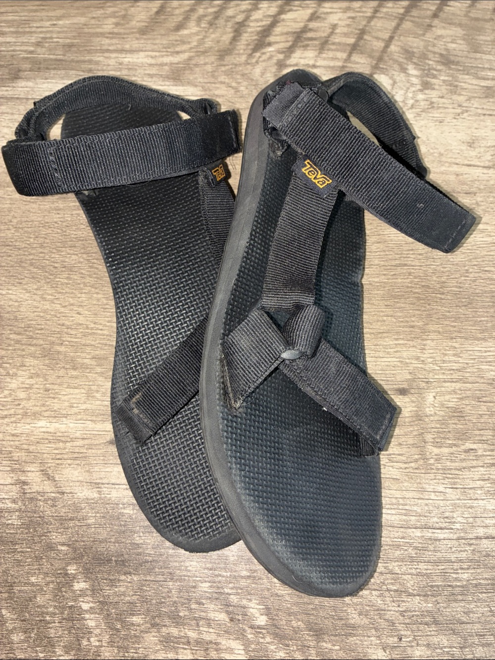 Teva Women's Black Strap adjustable Sandals